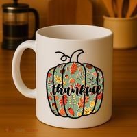 Thankful Fall Nature Pumpkin Coffee Mug thumb 4