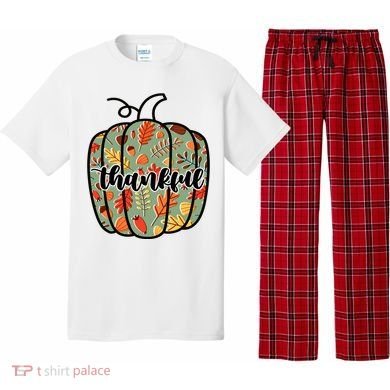 Thankful Fall Nature Pumpkin Pajama Set