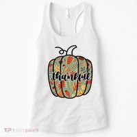 Thankful Fall Nature Pumpkin Women's Tank Top thumb 0