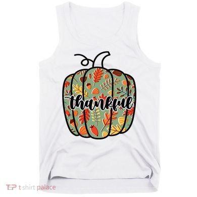 Thankful Fall Nature Pumpkin Tank Top