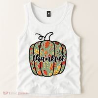 Thankful Fall Nature Pumpkin Tank Top thumb 2
