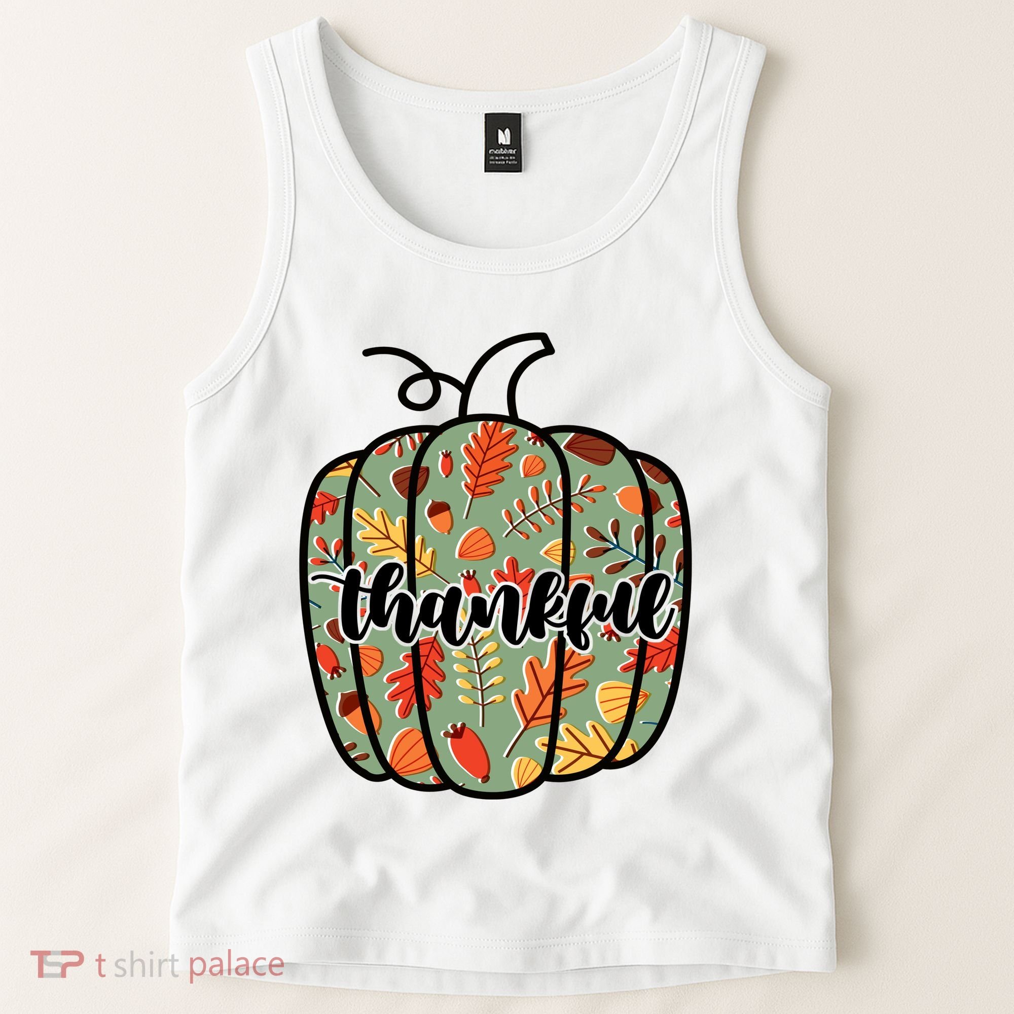 Thankful Fall Nature Pumpkin Tank Top