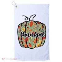 Thankful Fall Nature Pumpkin Golf Towel thumb 0