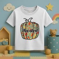 Thankful Fall Nature Pumpkin Toddler T-Shirt thumb 3