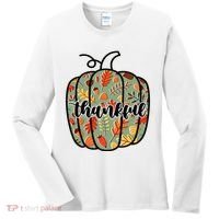 Thankful Fall Nature Pumpkin Women's Long Sleeve Shirt thumb 0
