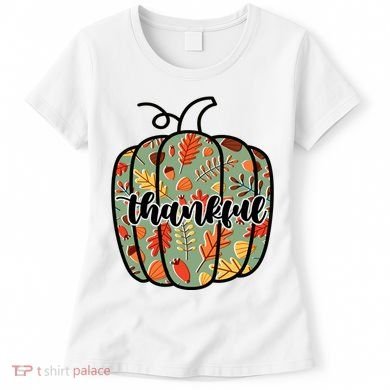 Thankful Fall Nature Pumpkin Women's T-Shirt