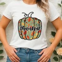 Thankful Fall Nature Pumpkin Women's T-Shirt thumb 2