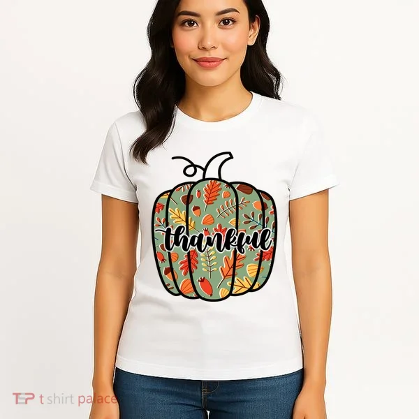Thankful Fall Nature Pumpkin Women's T-Shirt