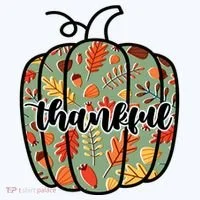 Thankful Fall Nature Pumpkin Women's T-Shirt thumb 6