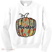Thankful Fall Nature Pumpkin Kids Sweatshirt thumb 0