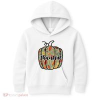 Thankful Fall Nature Pumpkin Kids Hoodie thumb 0