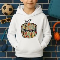 Thankful Fall Nature Pumpkin Kids Hoodie thumb 2