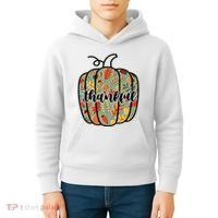 Thankful Fall Nature Pumpkin Kids Hoodie thumb 4