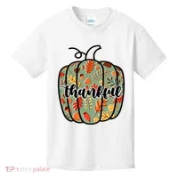Thankful Fall Nature Pumpkin Kids T-Shirt thumb 0