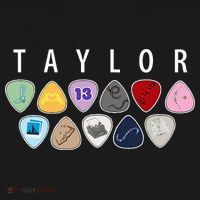 Taylor First Name I Love Taylor Girl Groovy 80S T-Shirt thumb 7