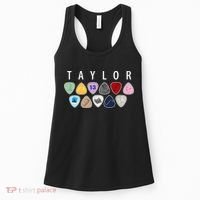 Taylor First Name I Love Taylor Girl Groovy 80S Women's Tank Top thumb 0
