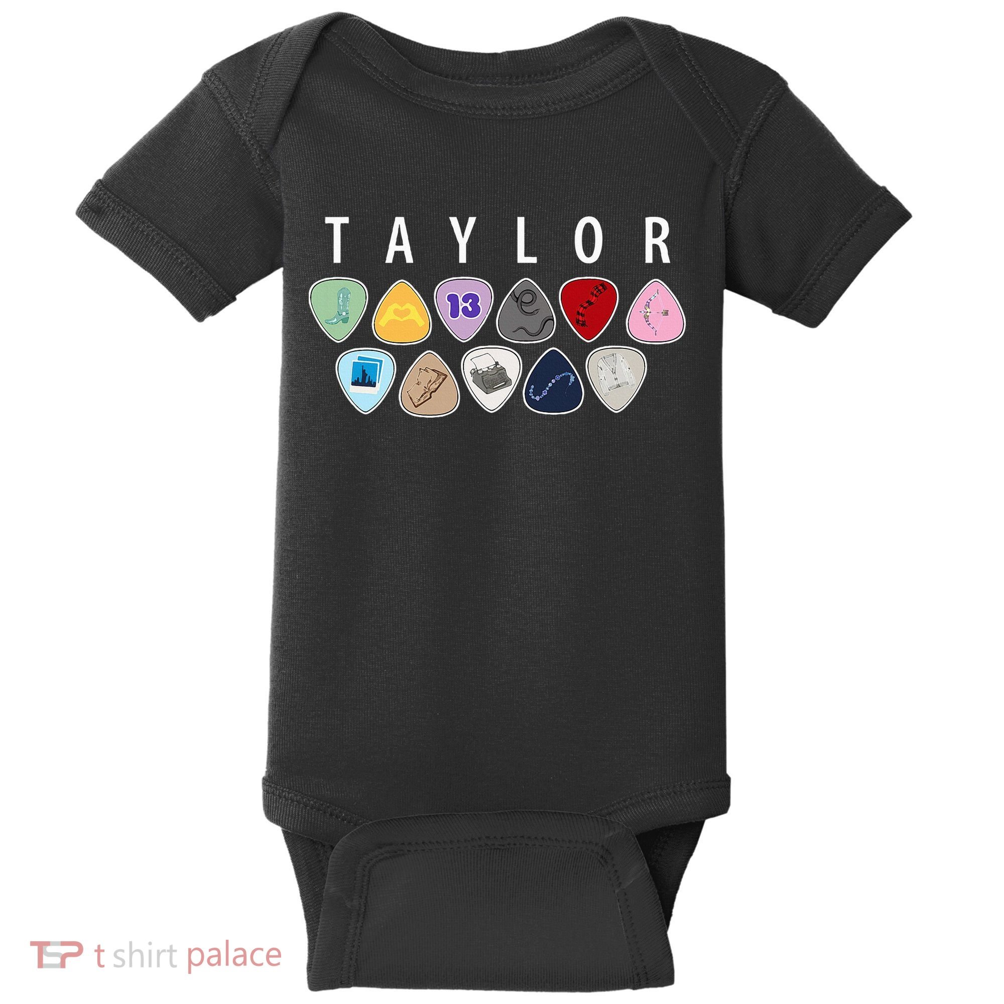 Taylor First Name I Love Taylor Girl Groovy 80S Baby Bodysuit