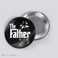 The Father New Daddy Expecting Baby Gift Button thumb 0