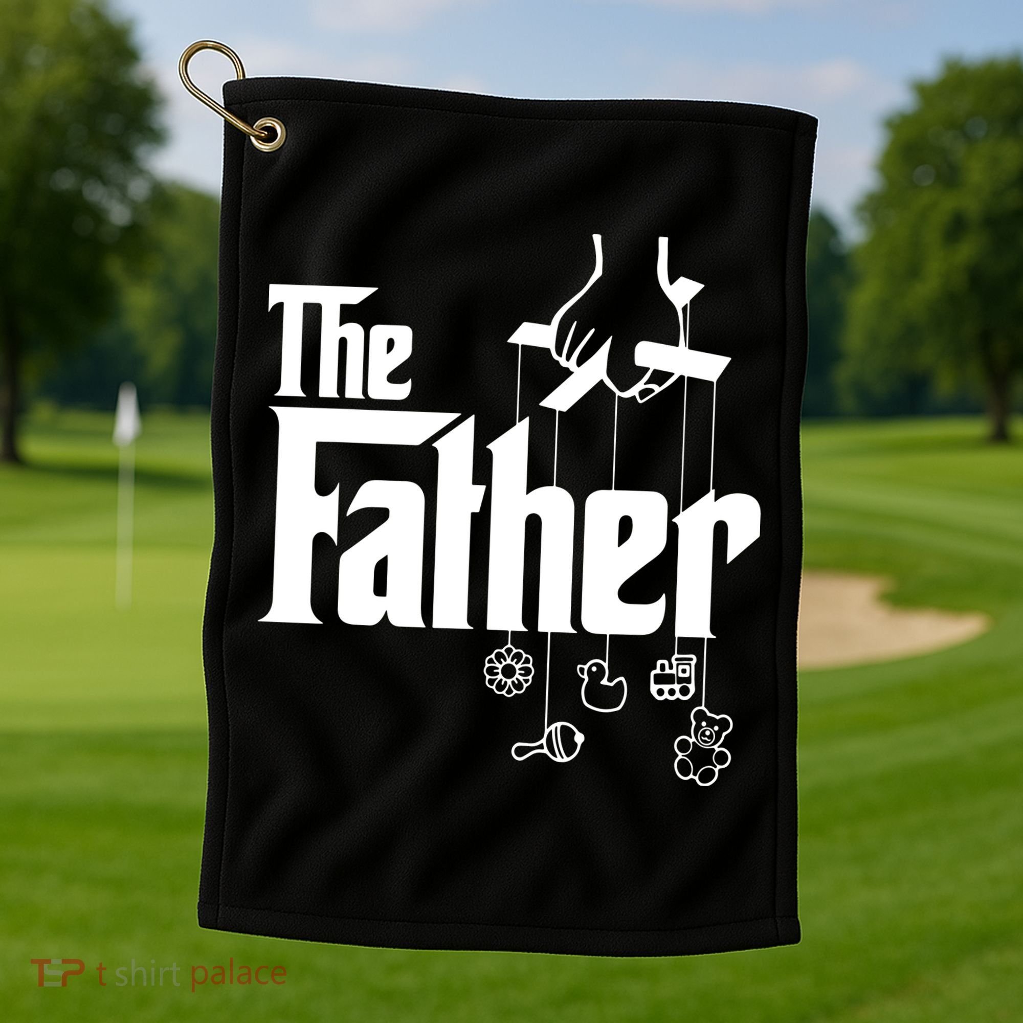 The Father New Daddy Expecting Baby Gift Golf Towel