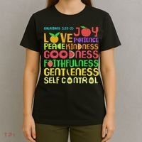 The Fruit Of The Spirit Christian Bible Verse T-Shirt thumb 4