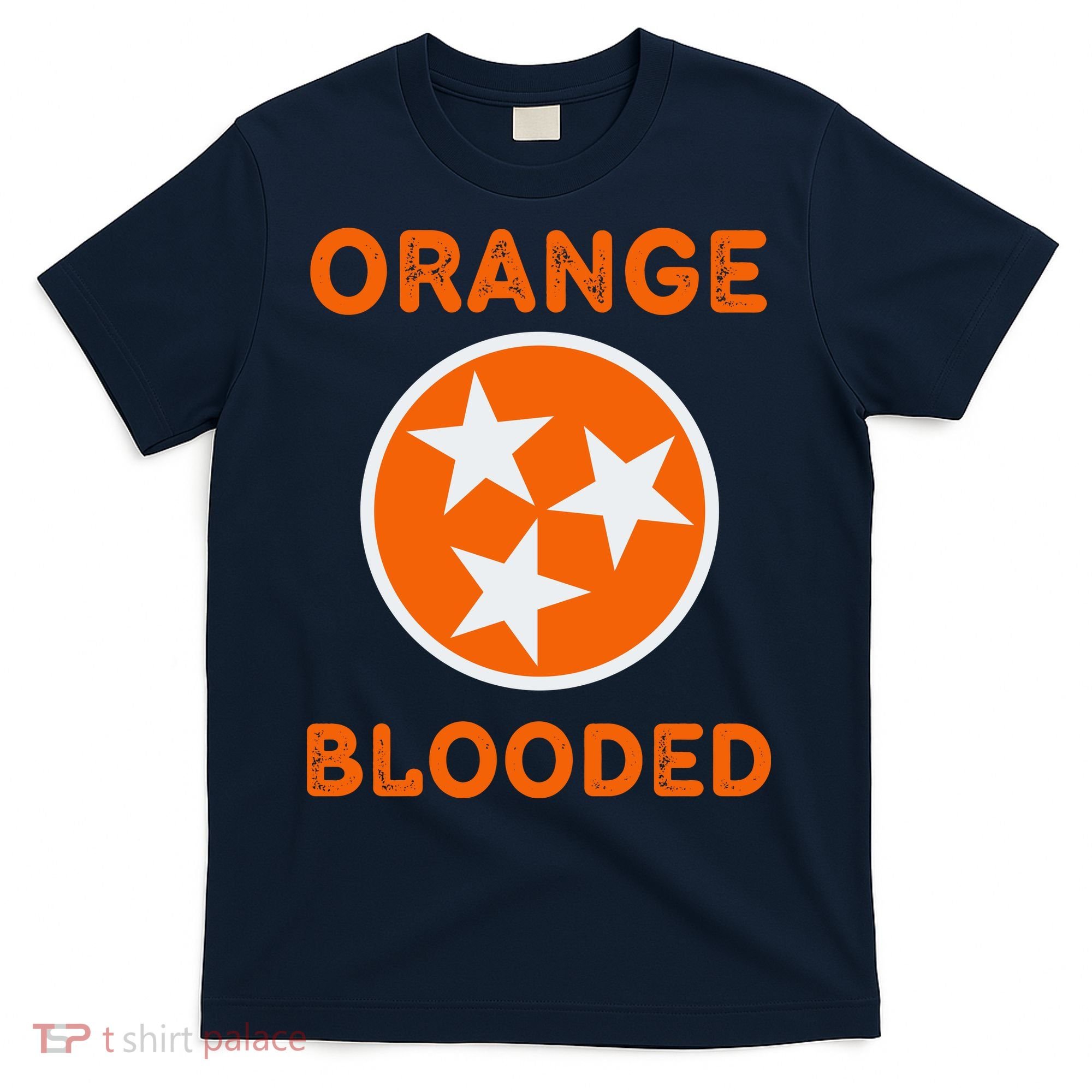 Tennessee Fan Orange Blooded Vol Sports Fan State Flag TN T-Shirt