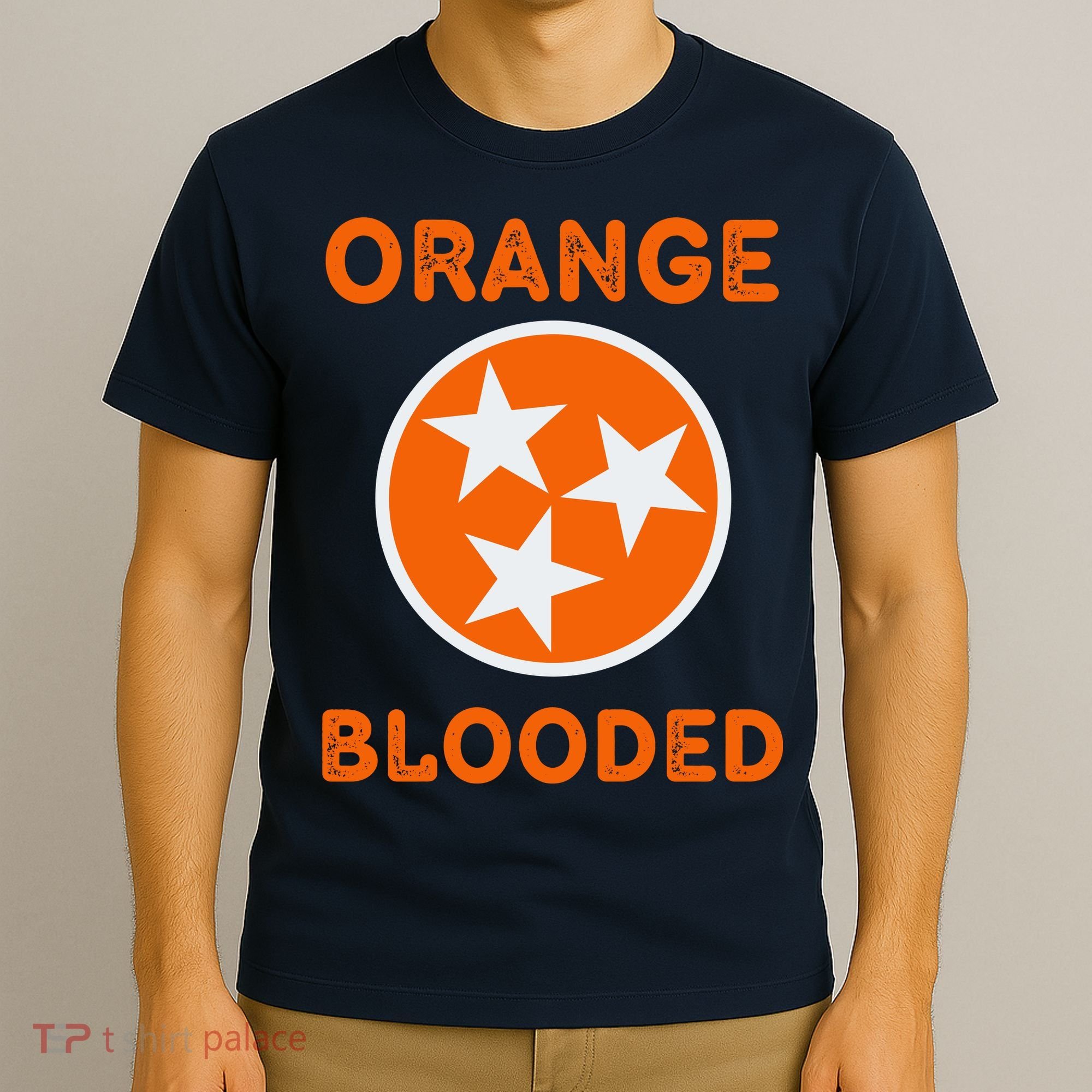 Tennessee Fan Orange Blooded Vol Sports Fan State Flag TN T-Shirt