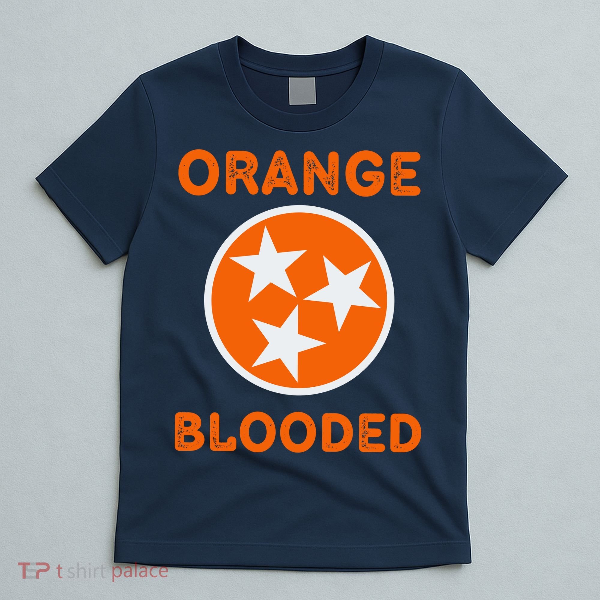 Tennessee Fan Orange Blooded Vol Sports Fan State Flag TN T-Shirt