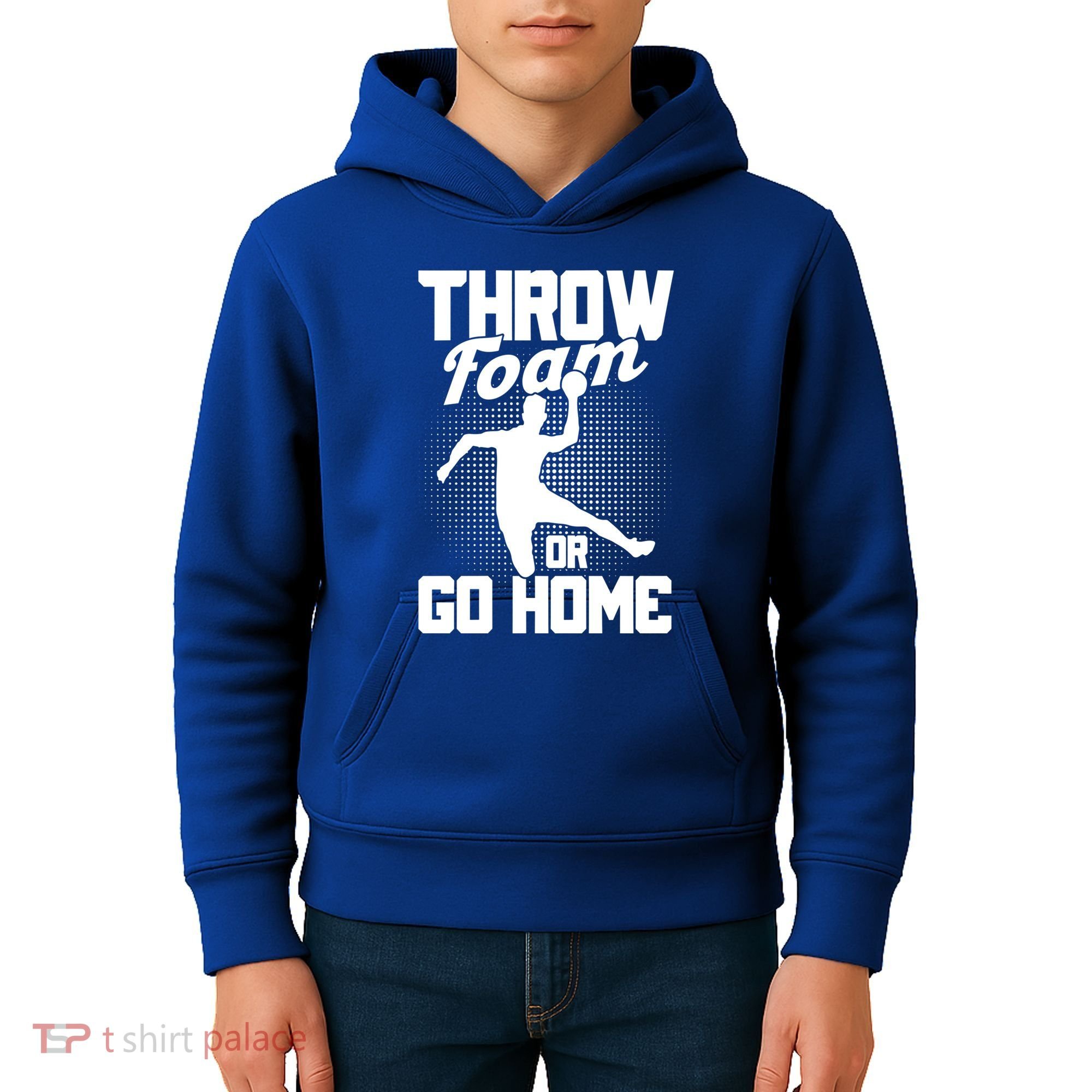 Throw Foam Or Go Home Gaga Ball Dodgeball Game Cute Gift Kids Hoodie