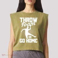 Throw Foam Or Go Home Gaga Ball Dodgeball Game Cute Gift Garment-Dyed Women's Muscle Tee thumb 2