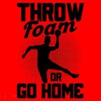 Throw Foam Or Go Home Gaga Ball Dodgeball Game Cute Gift Santa Hat thumb 1