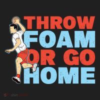 Throw Foam Or Go Home Gaga Ball Dodgeball Game Gift Golf Towel thumb 3