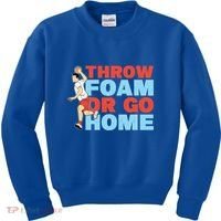 Throw Foam Or Go Home Gaga Ball Dodgeball Game Gift Kids Sweatshirt thumb 0