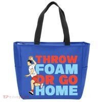 Throw Foam Or Go Home Gaga Ball Dodgeball Game Gift Tote Bag thumb 0