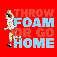 Throw Foam Or Go Home Gaga Ball Dodgeball Game Gift Santa Hat thumb 1