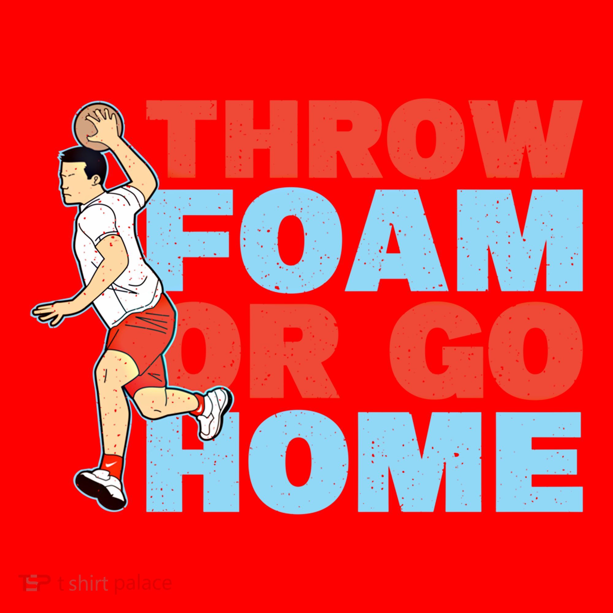 Throw Foam Or Go Home Gaga Ball Dodgeball Game Gift Santa Hat