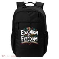 The Freedom Of Knowledge Black History Teacher Backpack thumb 0