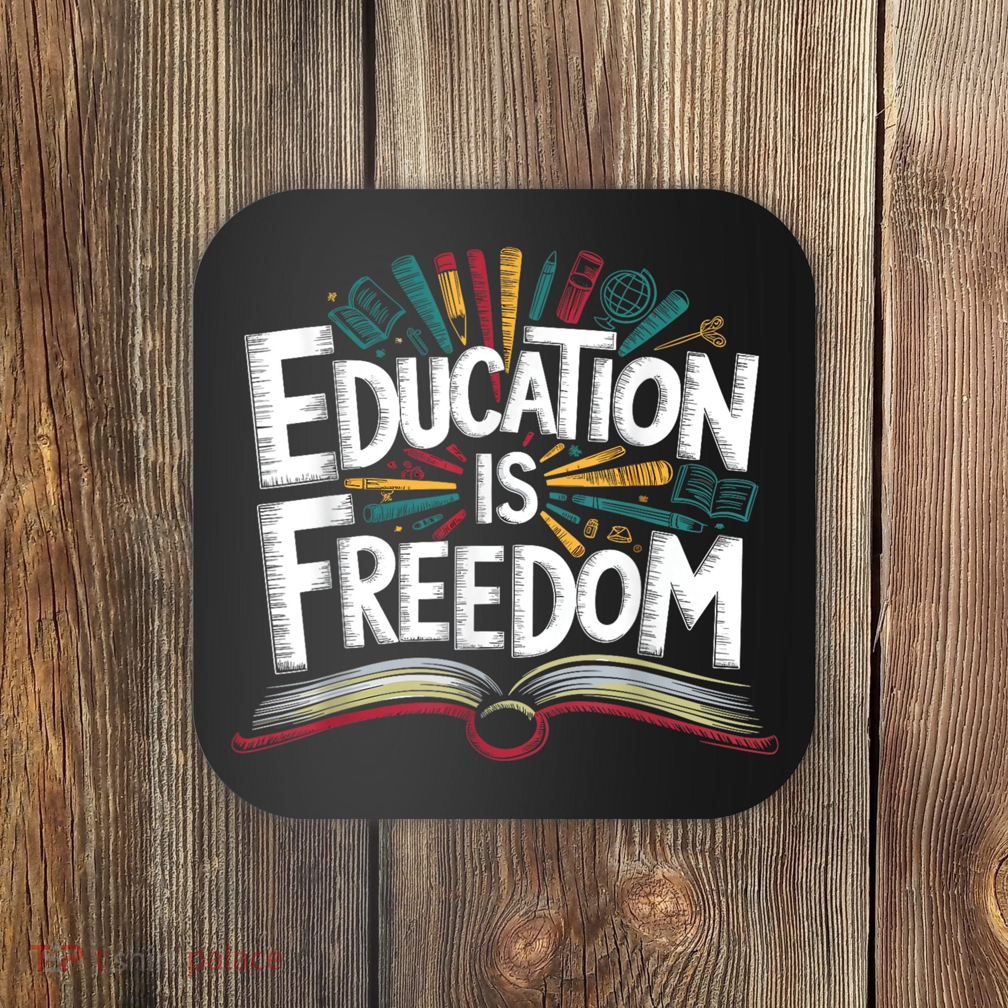 The Freedom Of Knowledge Black History Teacher Coaster