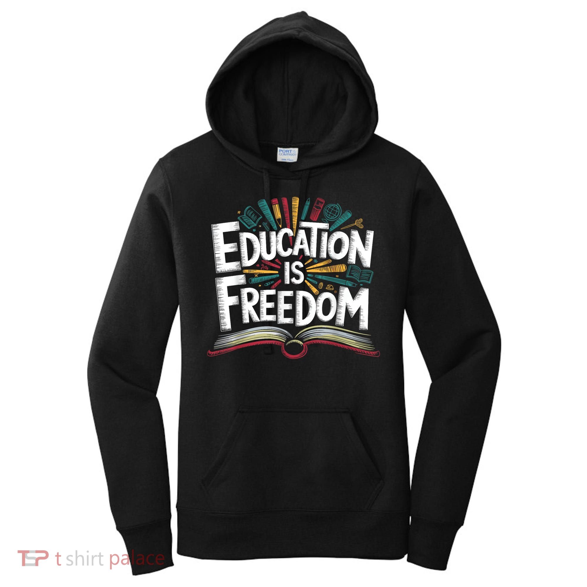 The Freedom Of Knowledge Black History Teacher Women's Hoodie
