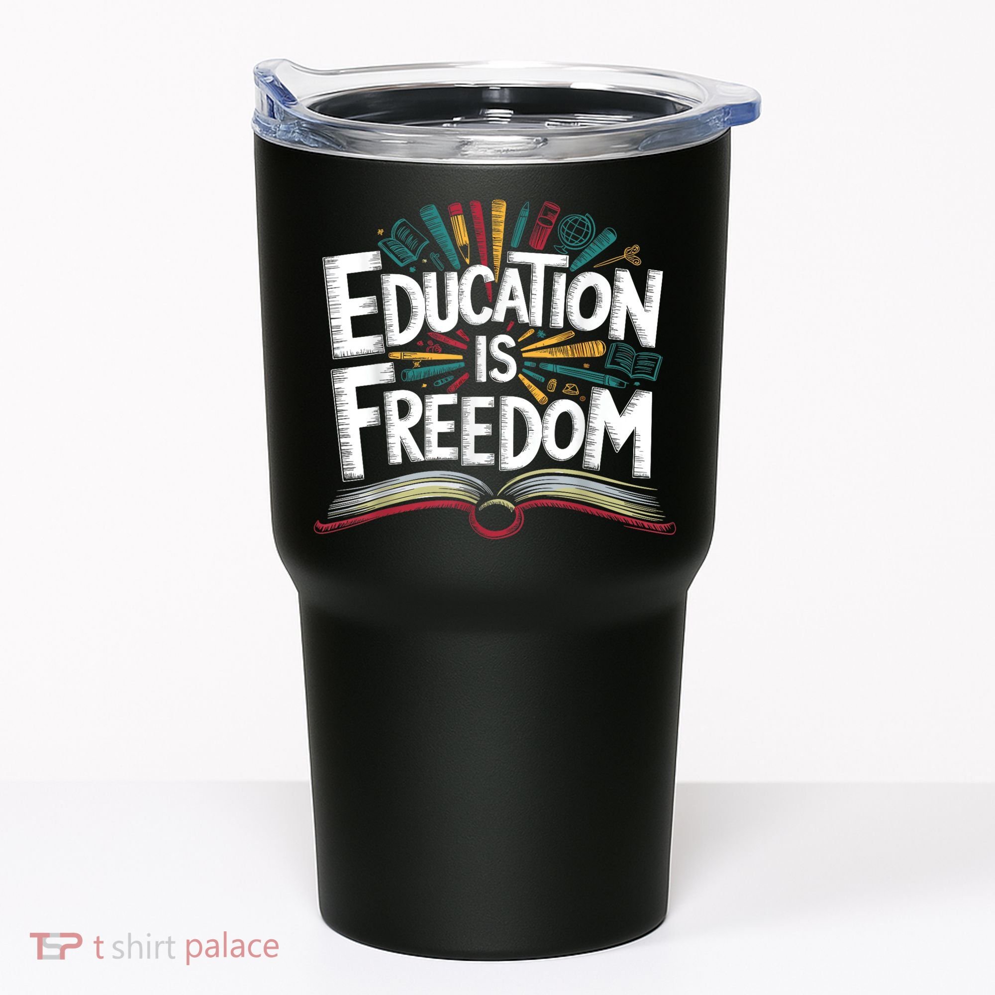 The Freedom Of Knowledge Black History Teacher Tumbler