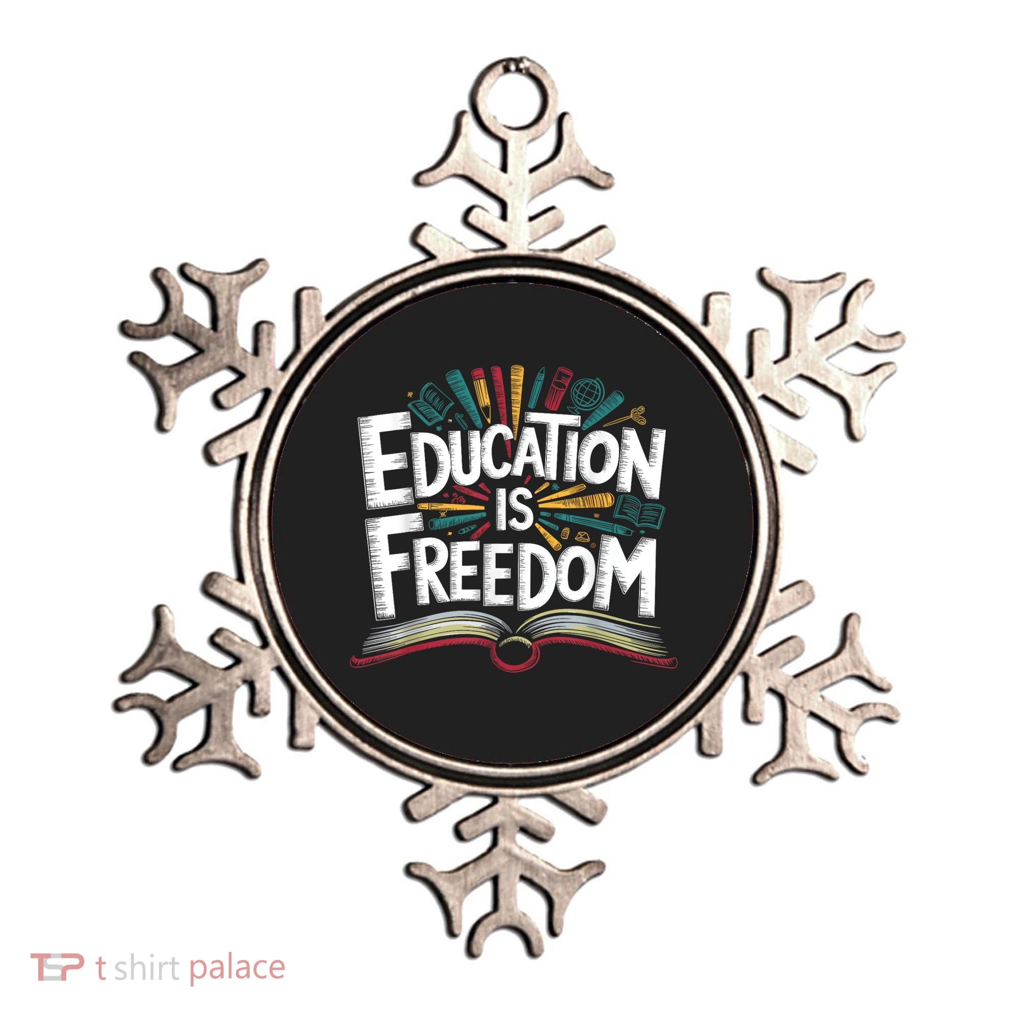 The Freedom Of Knowledge Black History Teacher Ornament