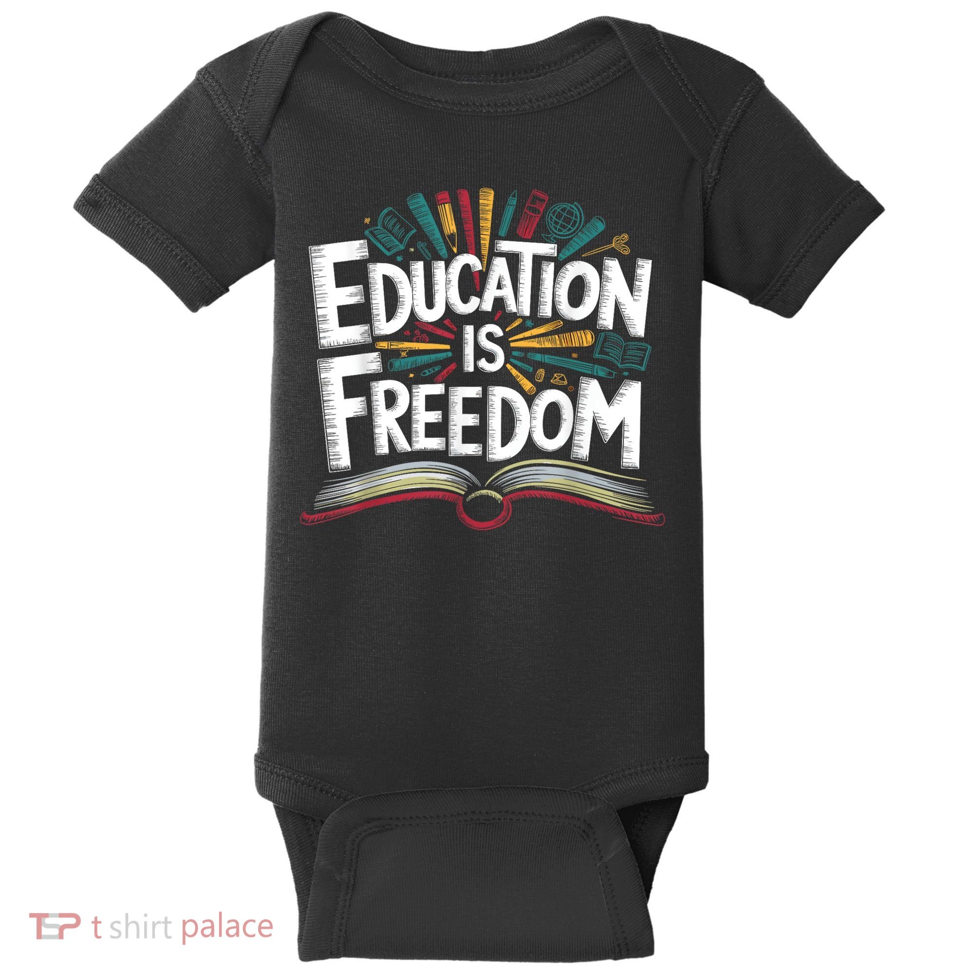 The Freedom Of Knowledge Black History Teacher Baby Bodysuit