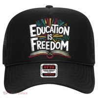 The Freedom Of Knowledge Black History Teacher Hat thumb 0
