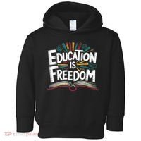 The Freedom Of Knowledge Black History Teacher Toddler Hoodie thumb 0