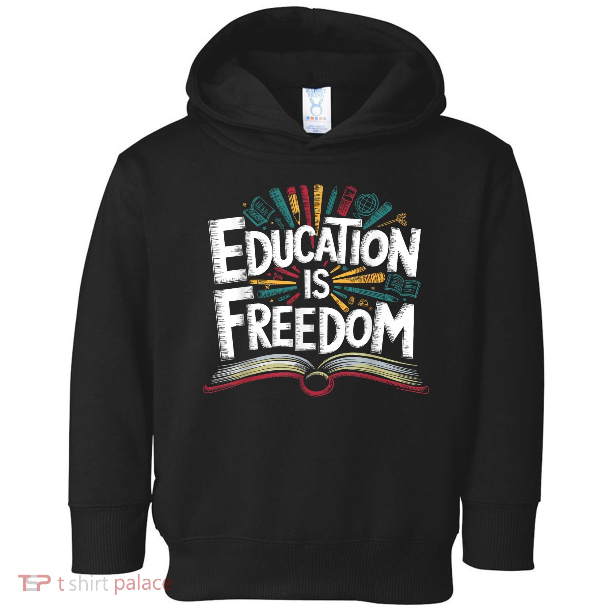 The Freedom Of Knowledge Black History Teacher Toddler Hoodie