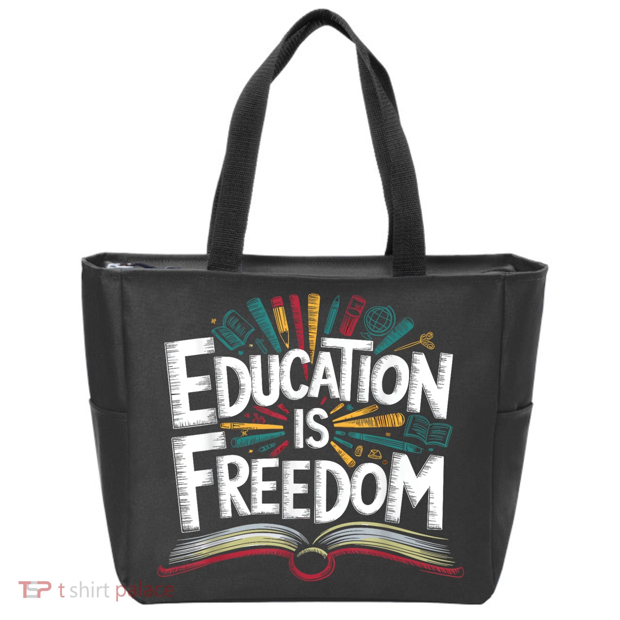 The Freedom Of Knowledge Black History Teacher Tote Bag