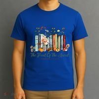 The Fruit Of The Spirit Bible Verse Floral Books Christian T-Shirt thumb 3