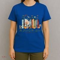 The Fruit Of The Spirit Bible Verse Floral Books Christian T-Shirt thumb 4