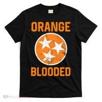 Tennessee Fan Orange Blooded Funny Sports Fan State Flag Tn T-Shirt thumb 0