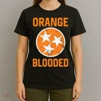 Tennessee Fan Orange Blooded Funny Sports Fan State Flag Tn T-Shirt thumb 4