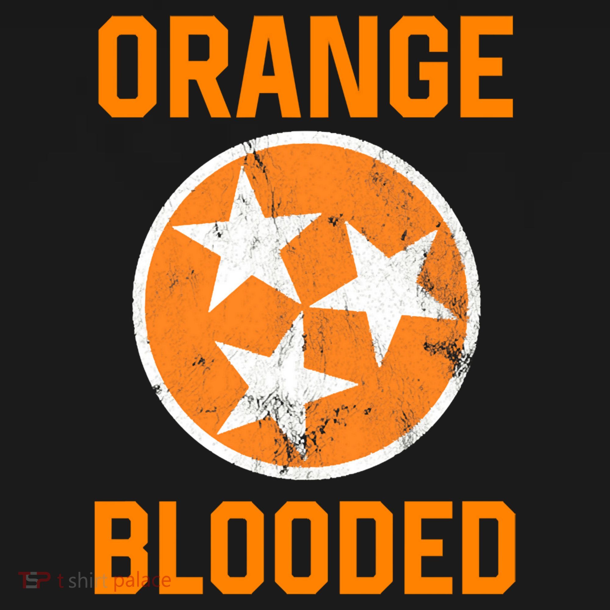 Tennessee Fan Orange Blooded Funny Sports Fan State Flag Tn T-Shirt